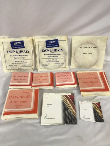 Lot harp strings bow - of,