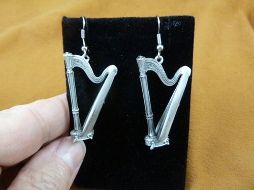 Harp pewter dangle - (m206-g),